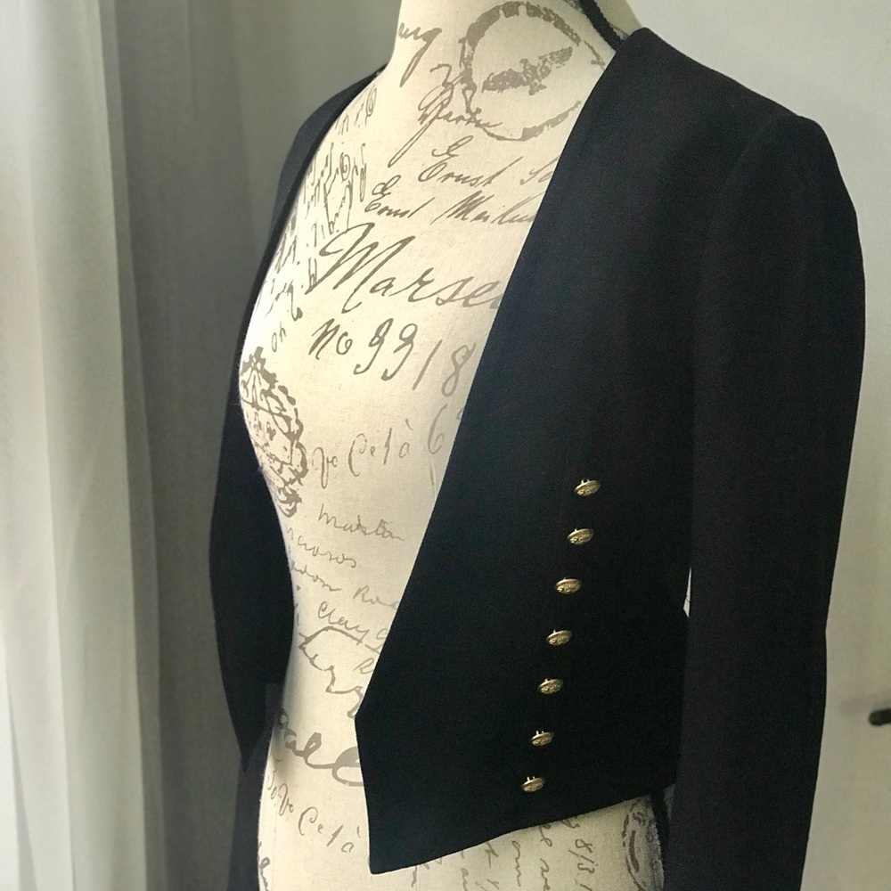 Express Black Military Style Blazer